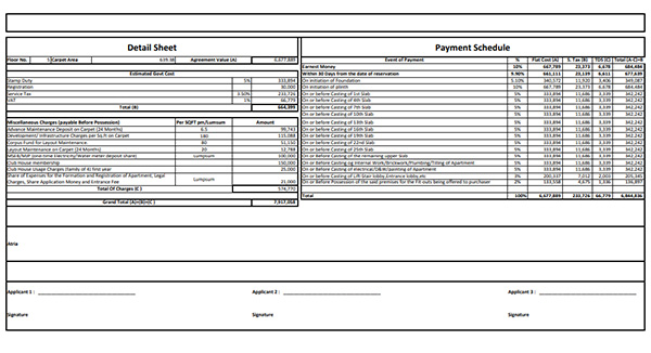 Arkade Kandivali East Costing Plan